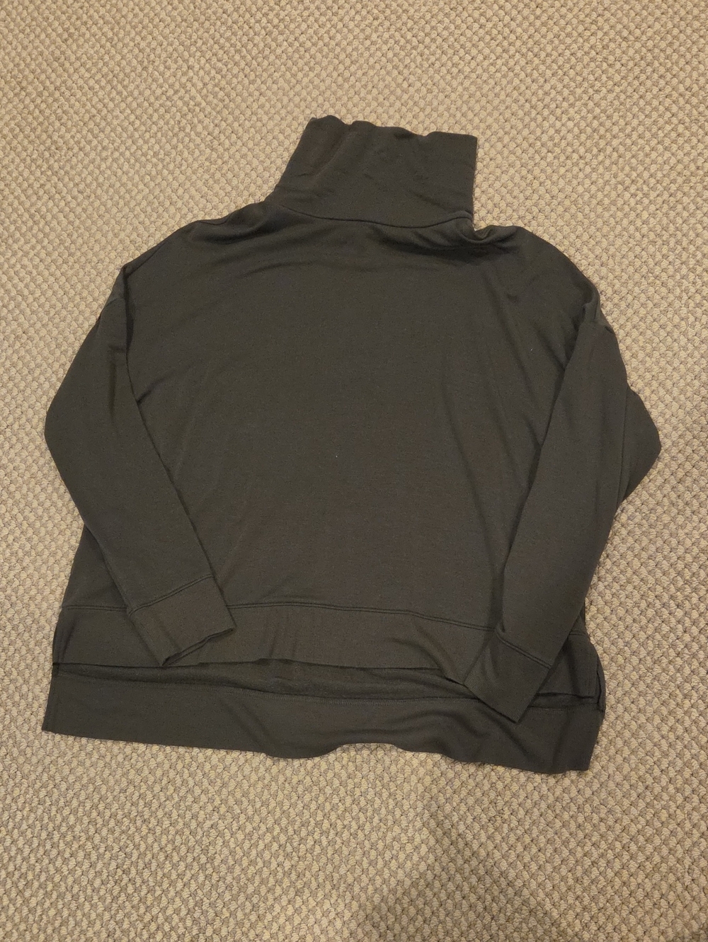 LOFT Outlet Army Green Turtleneck Tunic, Butter Soft Sz XL